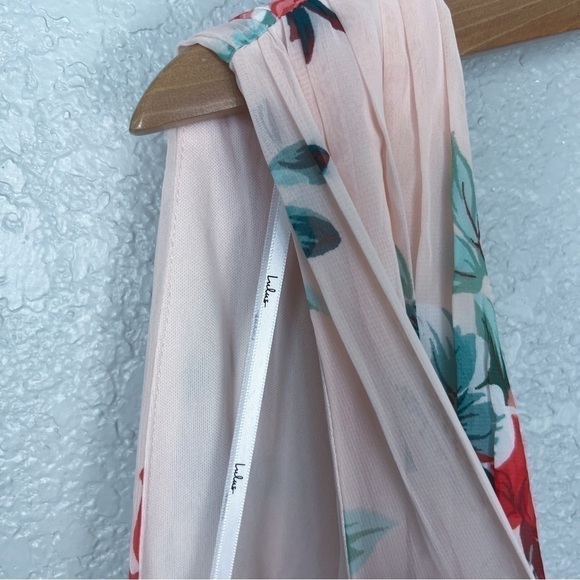 Lulus Garden Meandering Blush Floral Print Maxi Dress M - Pink, Spring, Feminine - Picture 6 of 15
